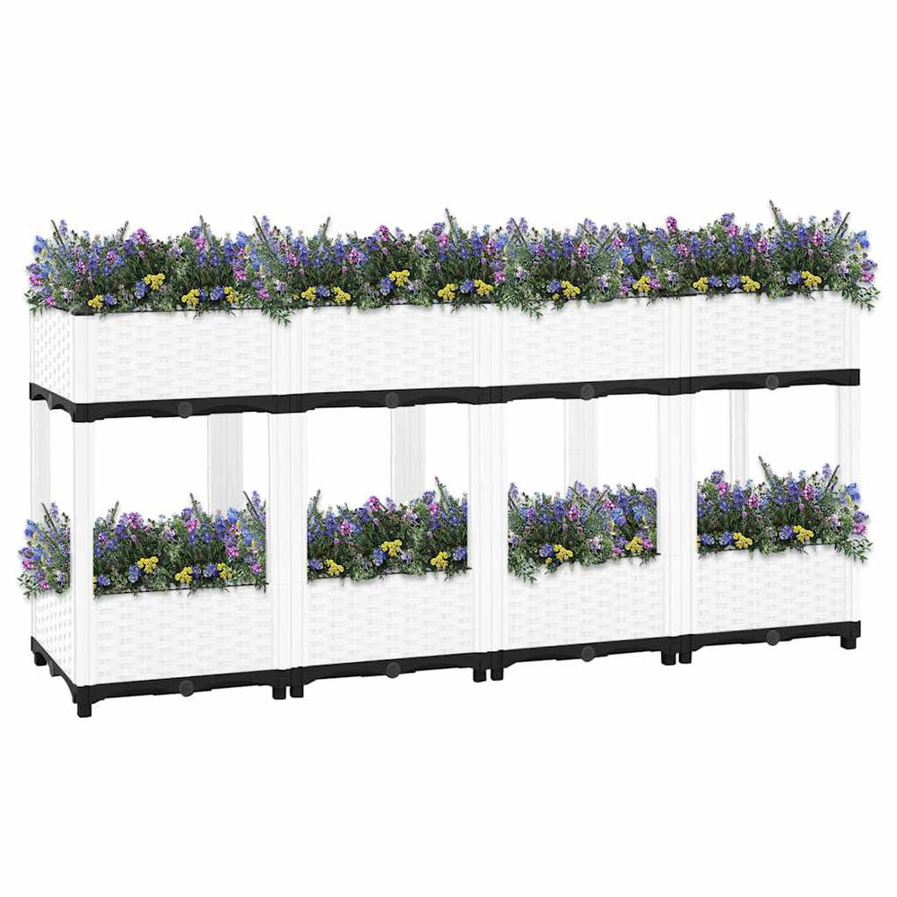 vidaXL Raised Garden Bed 160x40x71 cm Polypropylene