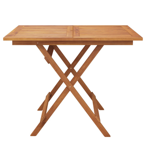 Klappbarer Gartentisch Akazie 90x90 cm