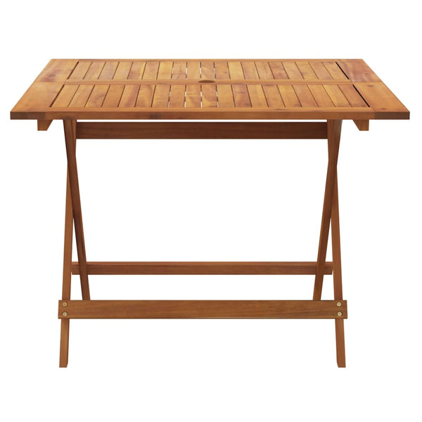 Klappbarer Gartentisch Akazie 90x90 cm
