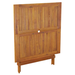 Klappbarer Gartentisch Akazie 90x90 cm
