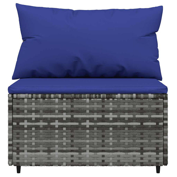 Garten Mittelsofas mit Kissen, 2er Set