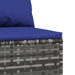 Garten Mittelsofas mit Kissen, 2er Set