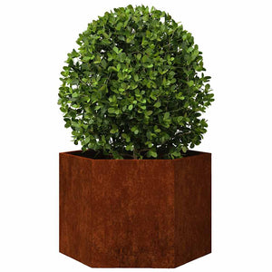 Rostiger Pflanzkübel Cortenstahl 60x60x45cm