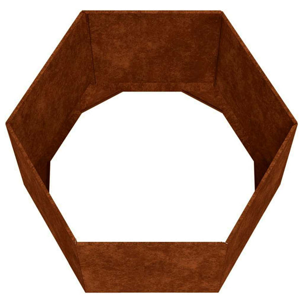 Rostiger Pflanzkübel Cortenstahl 60x60x45cm
