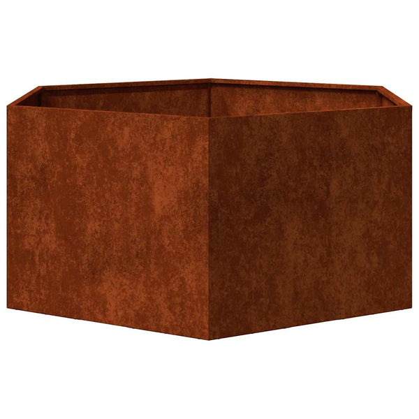 Cortenstahl Pflanzkübel Rostig 90x90x45cm