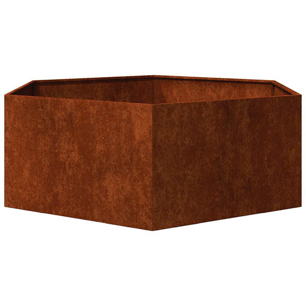 Cortenstahl Pflanzkübel Rostig 138x120x45cm