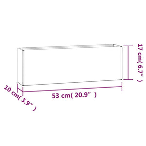 Wand-Pflanzkübel 2er Set Cortenstahl Rost Optik