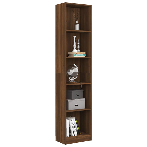 Bücherregal Braun Eiche 175 cm