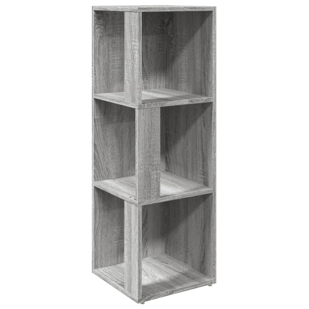 Eckregal Grau Sonoma 33x33x100 cm
