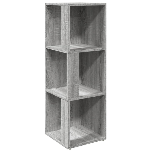 Eckregal Grau Sonoma 33x33x100 cm