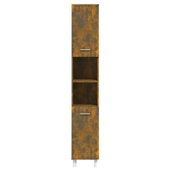 Badschrank Räuchereiche 30x30x179 cm