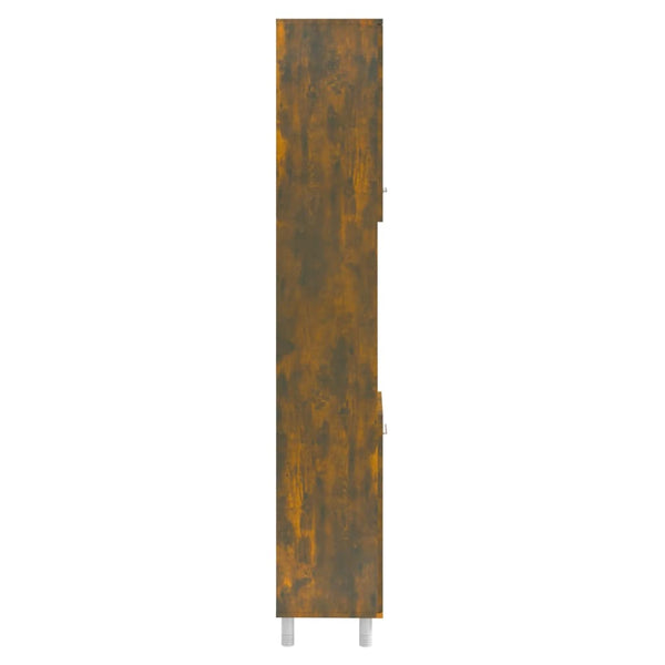 Badschrank Räuchereiche 30x30x179 cm