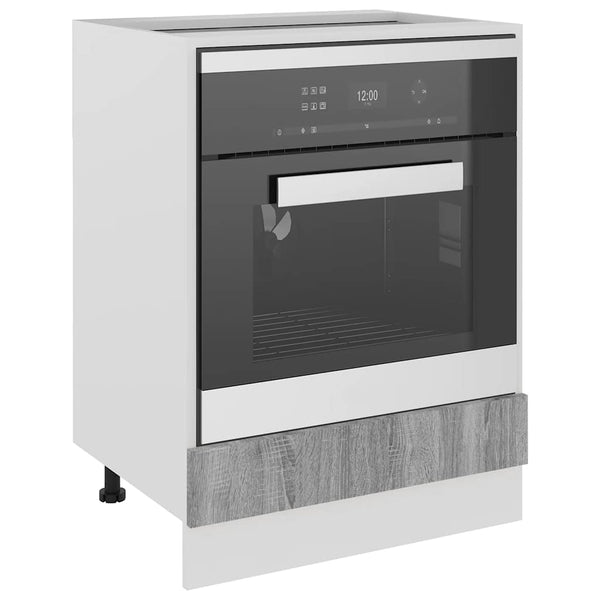 Herdumbauschrank Lyon Grau Sonoma 60 cm