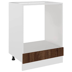 Herdumbauschrank Lyon Braun Eichenoptik 60 cm