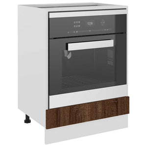 Herdumbauschrank Lyon Braun Eichenoptik 60 cm