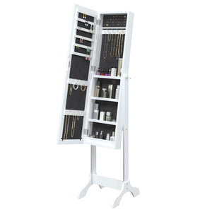 vidaXL Miroir sur pied blanc 34x37x146 cm