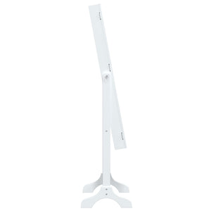 vidaXL Miroir sur pied blanc 34x37x146 cm