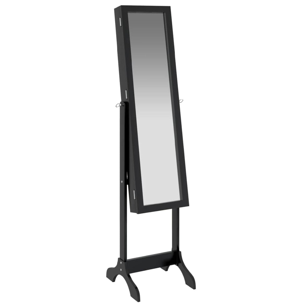 Schwarzer Standspiegel 34x37x146 cm