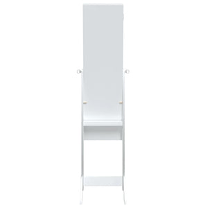 LED Standspiegel Weiß 34x37x146 cm
