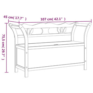 Sitzbank Tanne Massivholz 107 cm