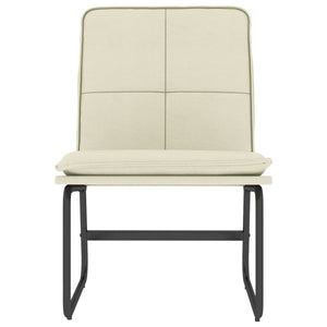 Creme Loungesessel Kunstleder 54x75x76 cm