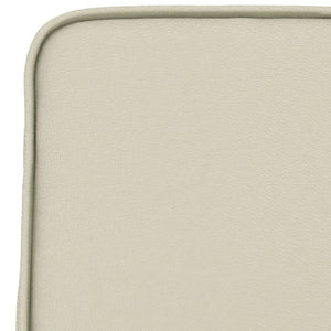 Creme Loungesessel Kunstleder 54x75x76 cm