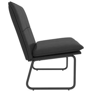 Schwarze Kunstleder Sitzbank 100 cm