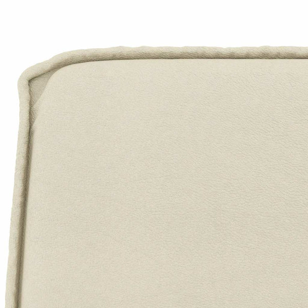 Creme Kunstleder Sitzbank, 100cm