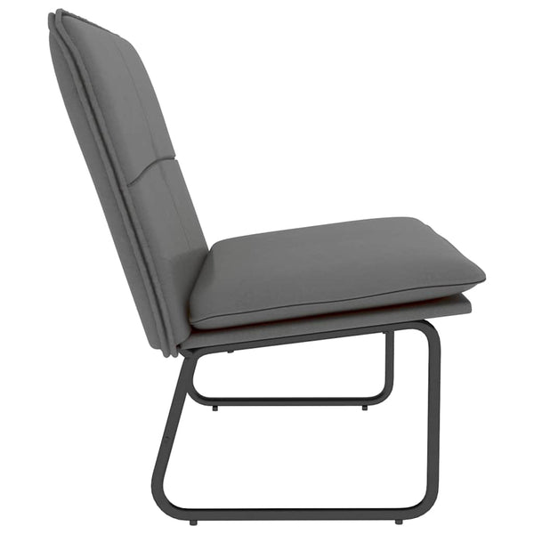 Graue Kunstleder Sitzbank 100 cm