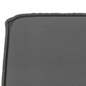 Graue Kunstleder Sitzbank 100 cm