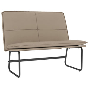 Sitzbank Cappuccino-Braun Kunstleder 100 cm