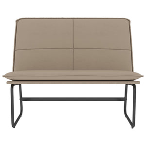Sitzbank Cappuccino-Braun Kunstleder 100 cm