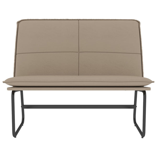 Sitzbank Cappuccino-Braun Kunstleder 100 cm