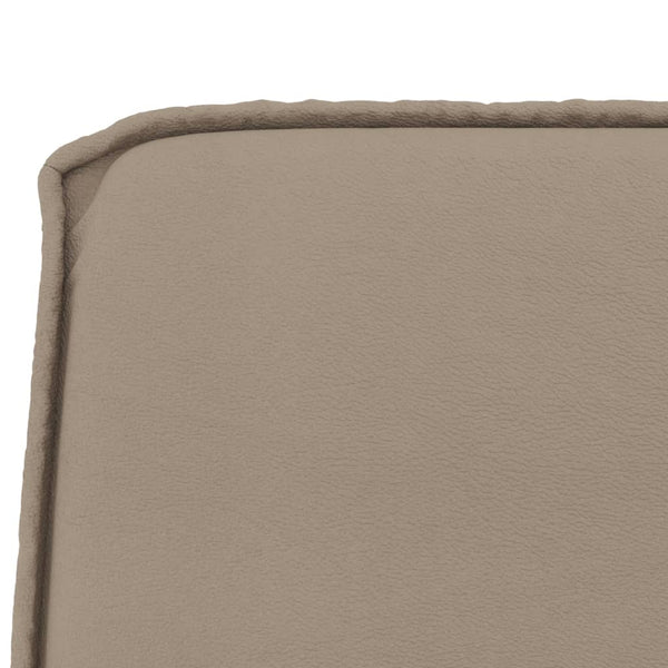 Sitzbank Cappuccino-Braun Kunstleder 100 cm