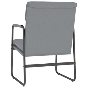 Hellgrauer Loungesessel Stoff 55x64x80 cm