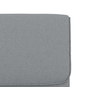 Hellgrauer Loungesessel Stoff 55x64x80 cm