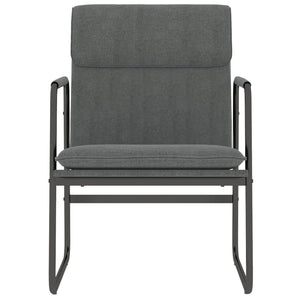 Dunkelgrauer Stoff Loungesessel 55x64x80 cm