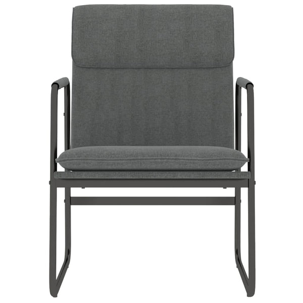 Dunkelgrauer Stoff Loungesessel 55x64x80 cm