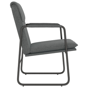 Dunkelgrauer Stoff Loungesessel 55x64x80 cm