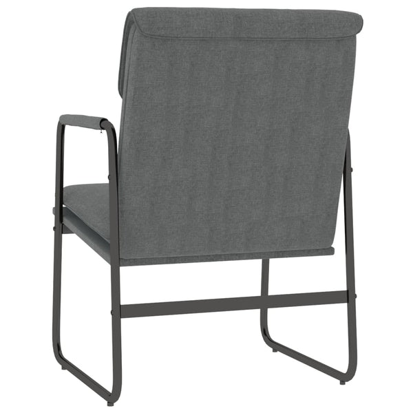 Dunkelgrauer Stoff Loungesessel 55x64x80 cm