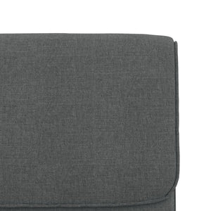 Dunkelgrauer Stoff Loungesessel 55x64x80 cm