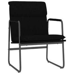 Schwarzer Loungesessel Stoff 55x64x80 cm