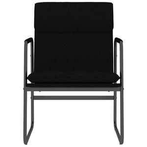 Schwarzer Loungesessel Stoff 55x64x80 cm