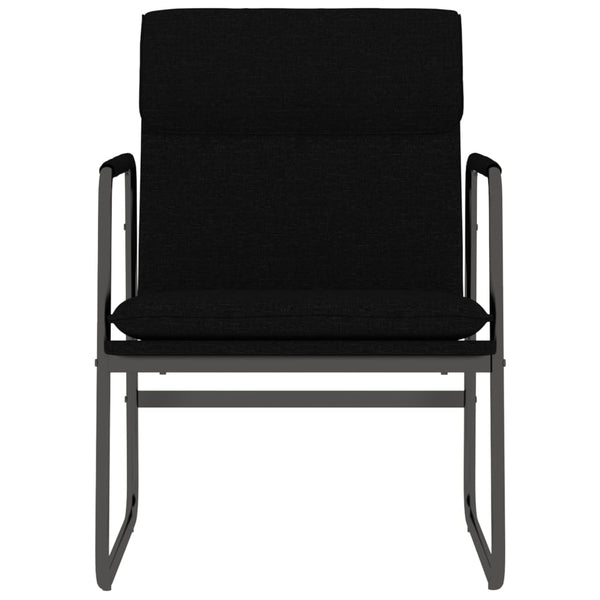 Schwarzer Loungesessel Stoff 55x64x80 cm