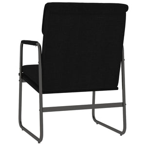 Schwarzer Loungesessel Stoff 55x64x80 cm