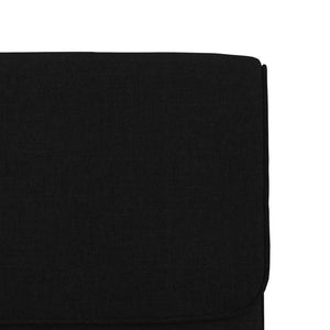 Schwarzer Loungesessel Stoff 55x64x80 cm
