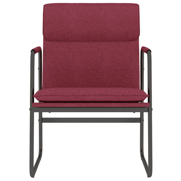 Weinfarbener Loungesessel Stoff 55x64x80 cm