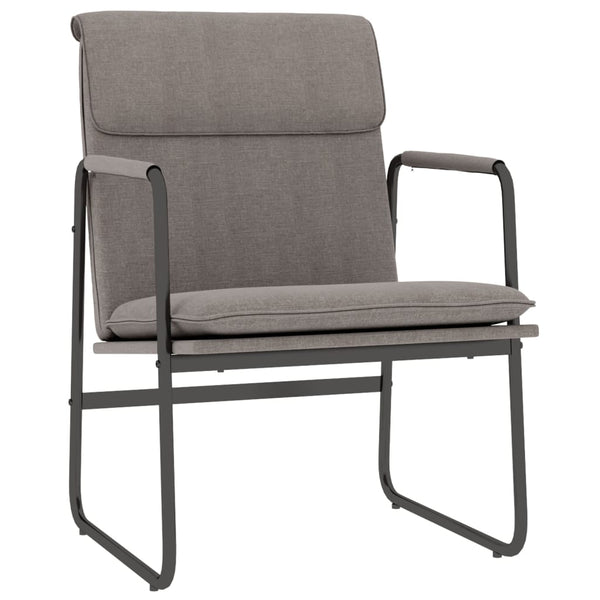 Taupe Loungesessel Stoff 55x64x80 cm