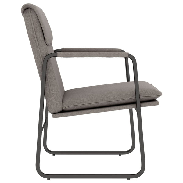 Taupe Loungesessel Stoff 55x64x80 cm