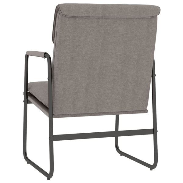 Taupe Loungesessel Stoff 55x64x80 cm